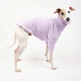 Fluffy Reversible Turtleneck Sweater in Lilac